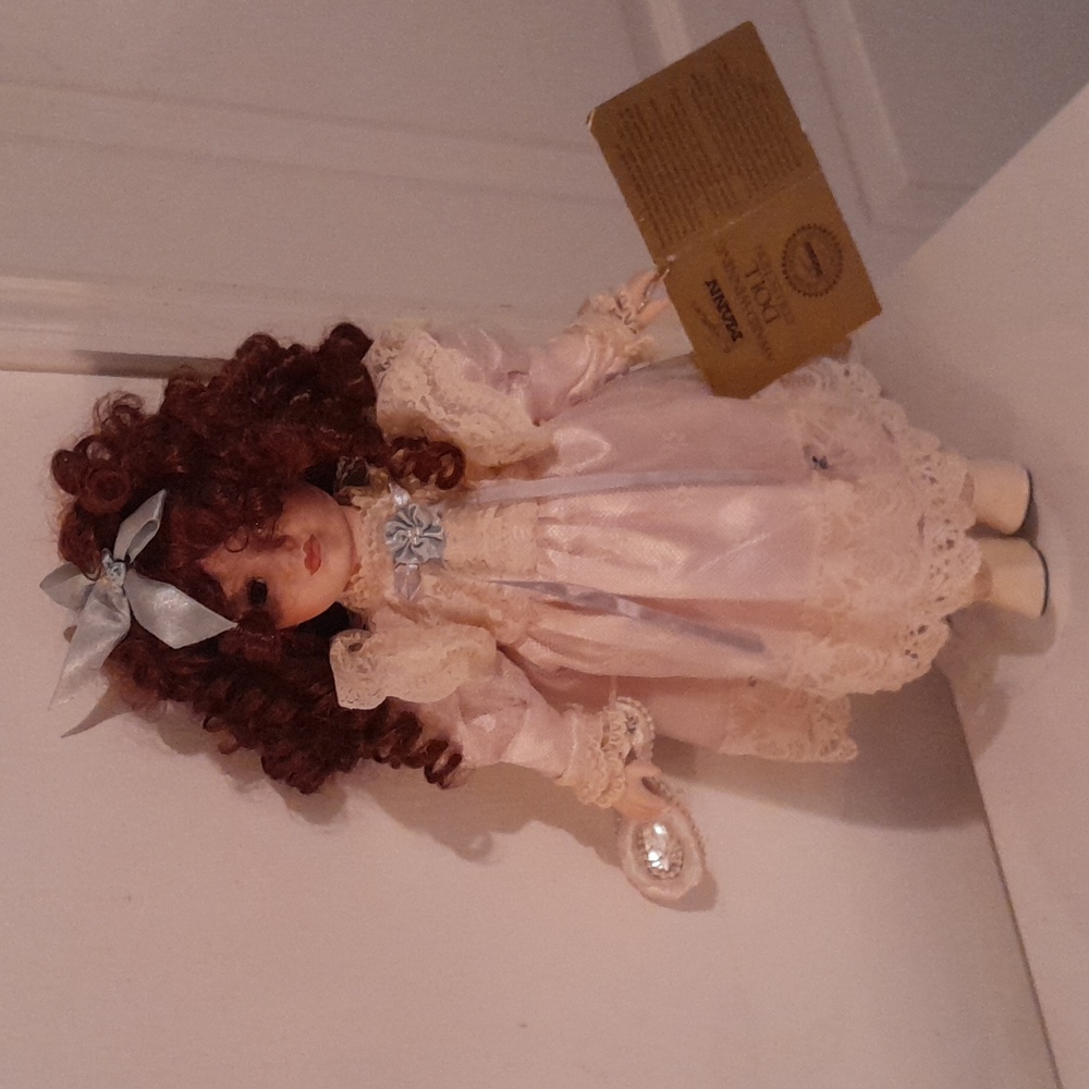 Girls handcrafted porcelain Seymour Mann Doll